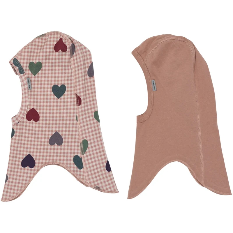 Mikk-Line Heart AOP 2-Pakning Bomull Fullface - Dobbel