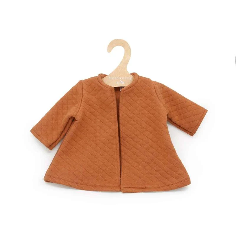 Memories by Así Doll clothes - 43-46 cm. - Quilted Coat - Rust
