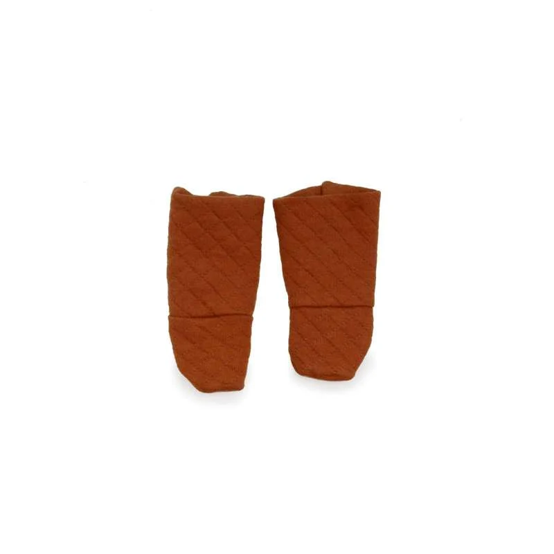 Memories by Así Doll clothes - 43-46 cm. - Quilted Socks - Rust