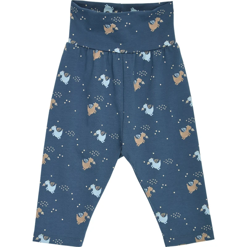 Müsli Navy/ Soft Blue/ Walnut Storybook Bukser Baby