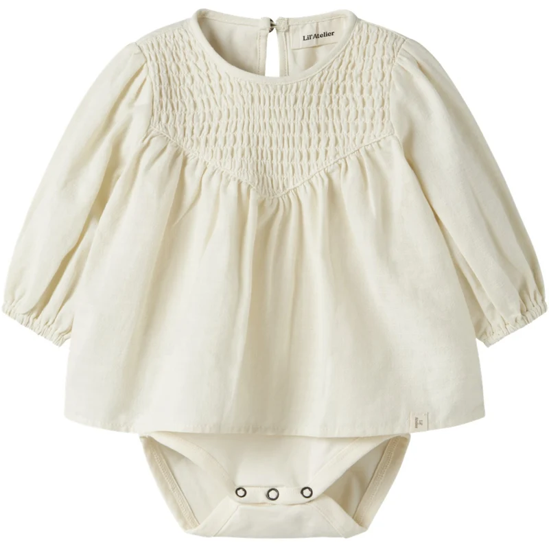 Lil'Atelier Turtledove Nbfnella Ls Loose Body Skjorte Lil