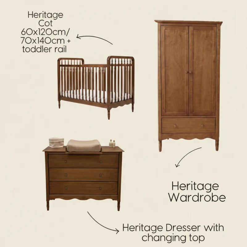 Heritage Walnut Komplet Rumpakke - Mix & Match