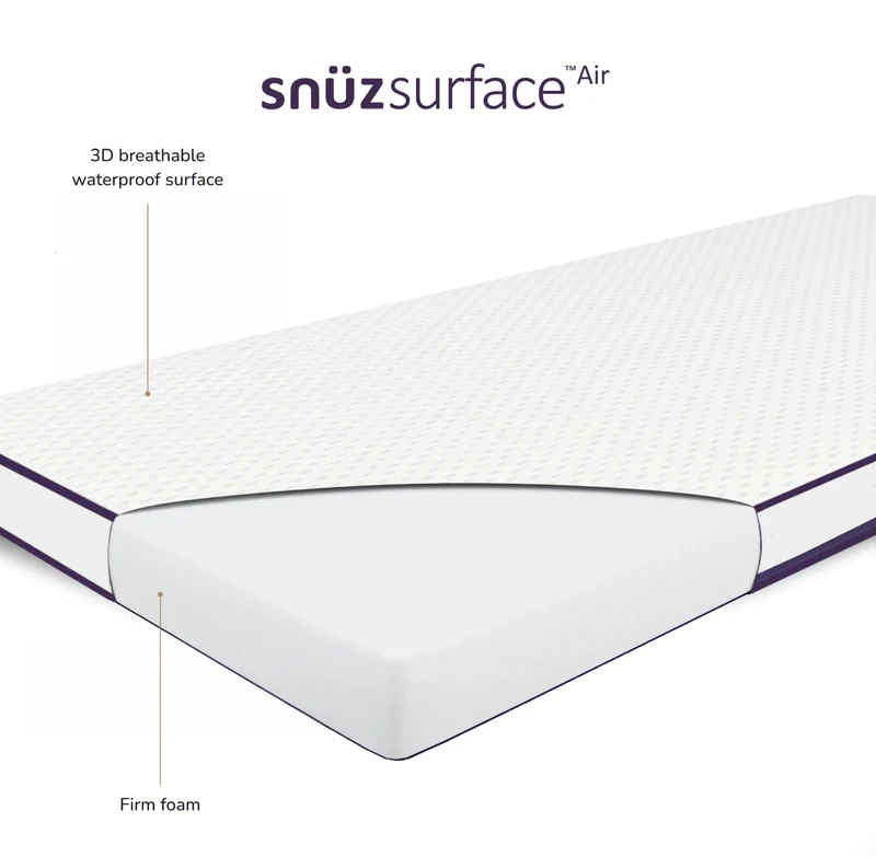 SnuzSurface Pro - justerbar madras til Voksseng 70 × 140 cm