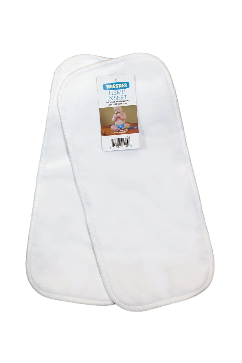 Thirsties Hemp Inserts, 2-Pack