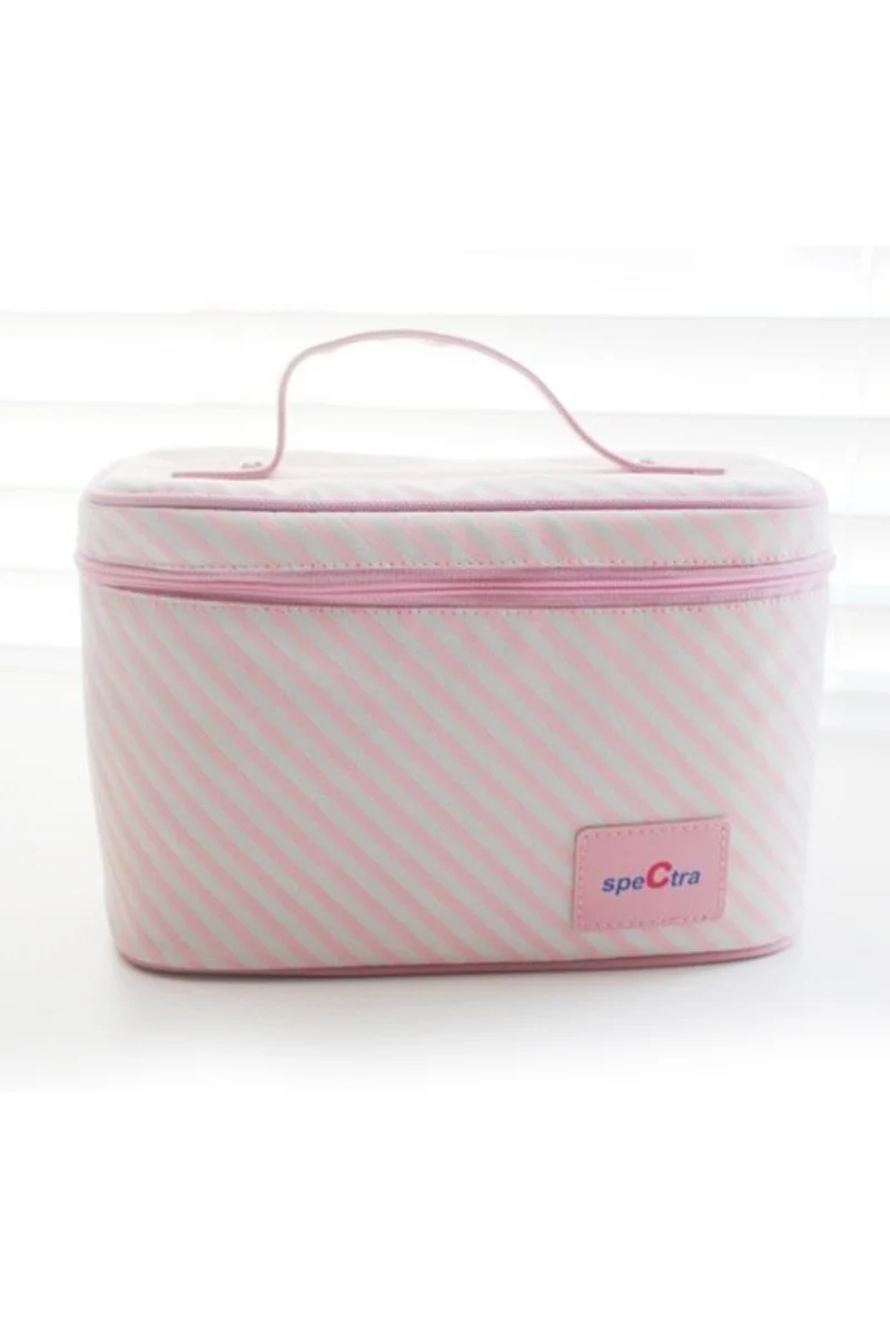 Spectra Pink Cooler with Ice Pack and Bottles
