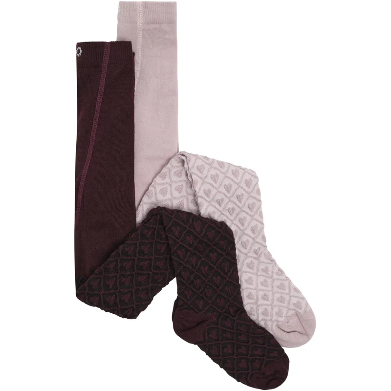 Minymo Huckleberry 2-Pakning Stockings M/ Pattern