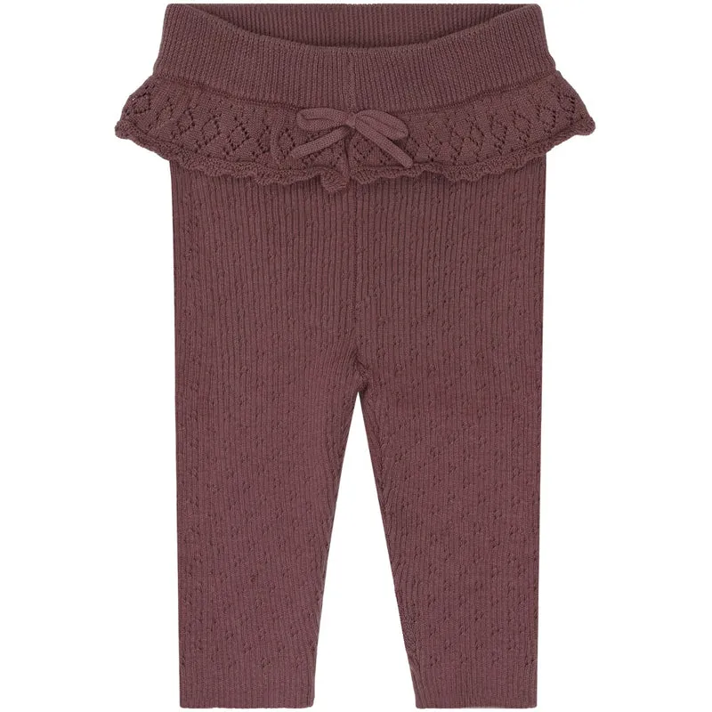 Hust & Claire Plum Lisa Strikk Rib