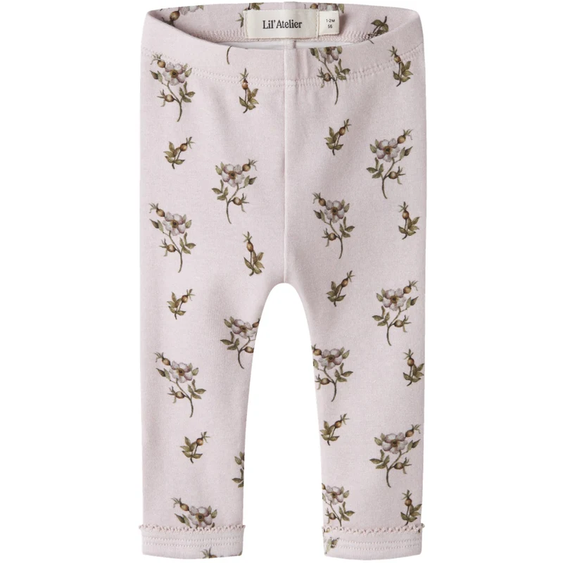 Lil'Atelier Hushed Violet Apple Rose Nbfgayo Sin Slim Leggings Lil