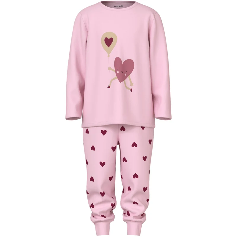 Name It Parfait Pink Nmfnightset Cutie Heart Noos