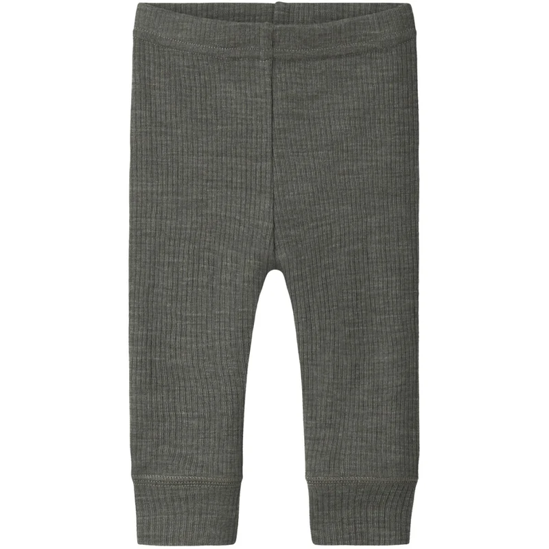 Name It Mulled Basil Nbnwax Ull Rib Leggings Noos