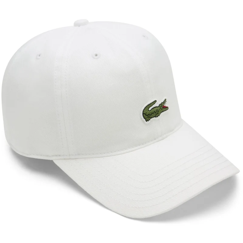 LACOSTE Blanc Core Croc Caps