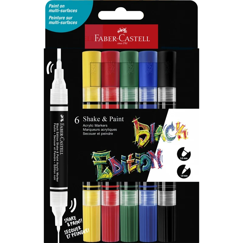 Faber-Castell Shake & Paint akryltusjer