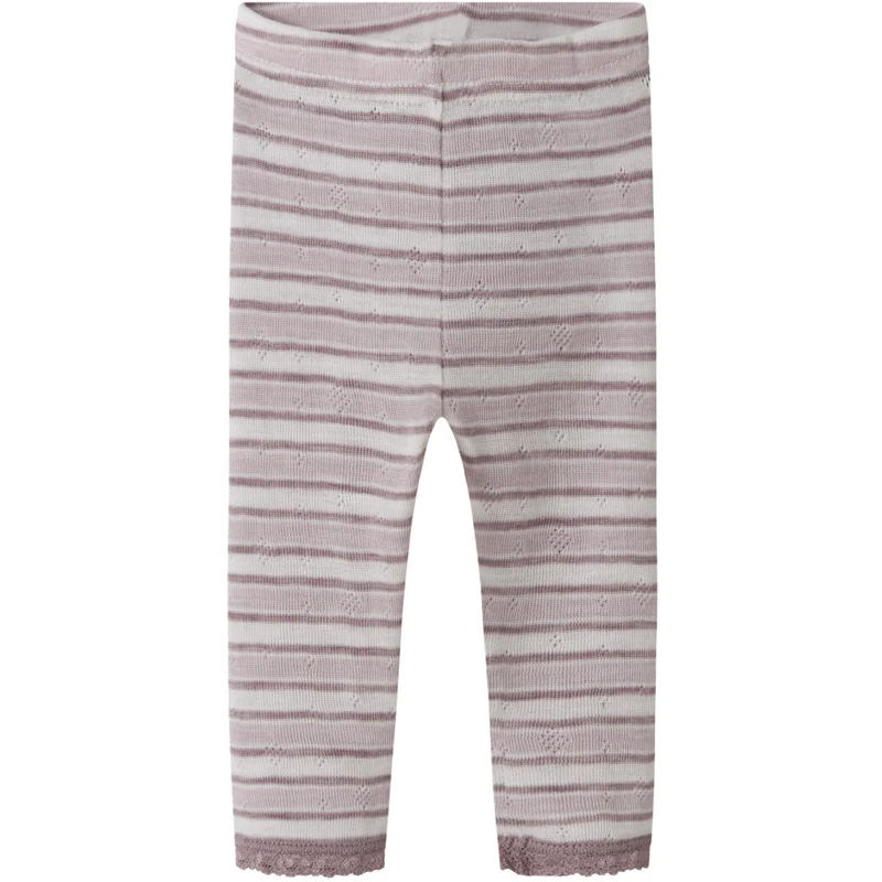 Name It Snow White Toadstool+Violet Ice Nbfwang Ull Needle Leggings Noos