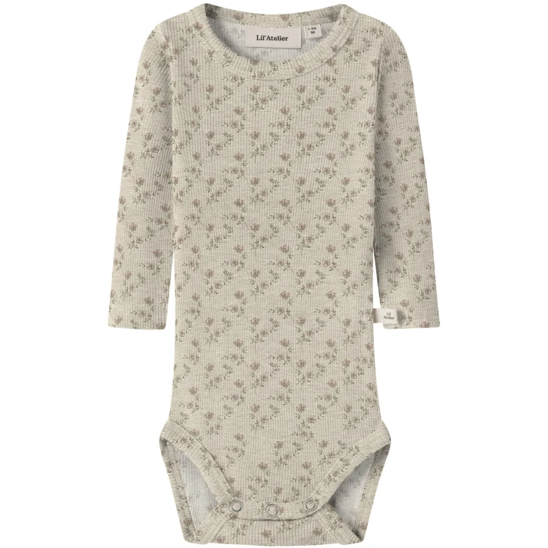 Lil'Atelier Turtledove Flower Nbnnilo Nun Wo/Mo Ls Slim Body Lil