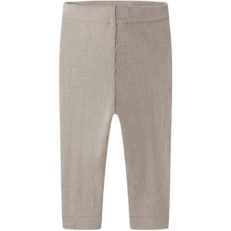 Lil'Atelier Feather Gray Nbnnalu Rib Wo/Mo Slim Leggings Lil