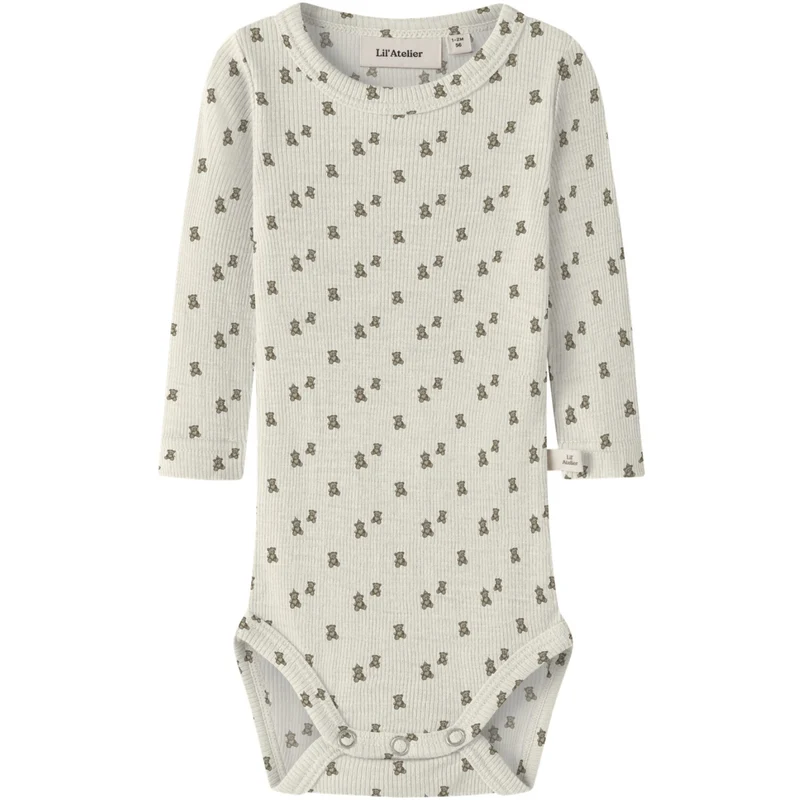 Lil'Atelier Turtledove Teddy Bear Nbnnilo Nun Wo/Mo Ls Slim Body Lil
