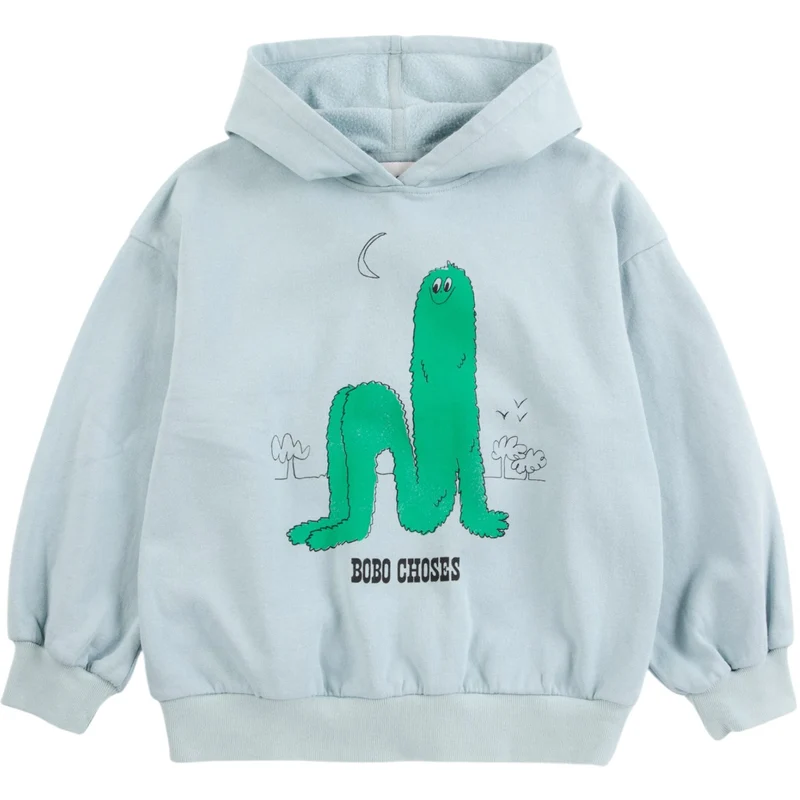 Bobo Choses Light Blue Long Puff Hettegenser