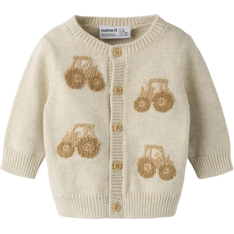 Name It Peyote Melange Sesame Tractor Nbmlondon Ls Strikk Card