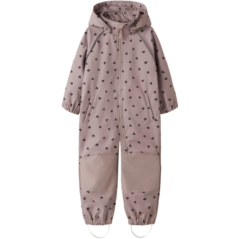 Name It Woodrose Hearts Nmfalfa08 Softshell Drakt AOP 1Fo Noos
