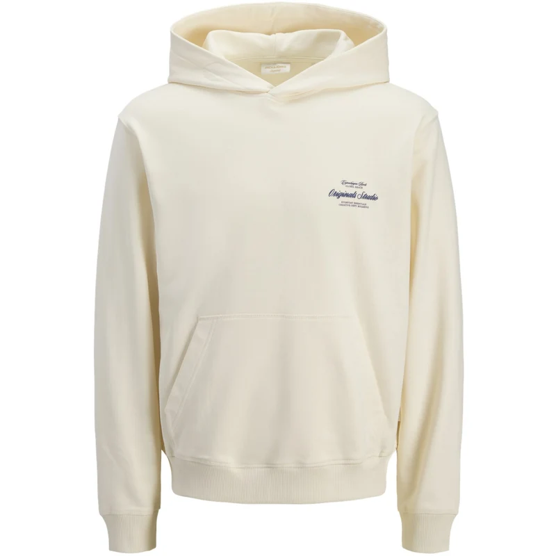 Jack & Jones Junior Antique White Jornorrebro Typo Back Sweat Hette Sn Jnr