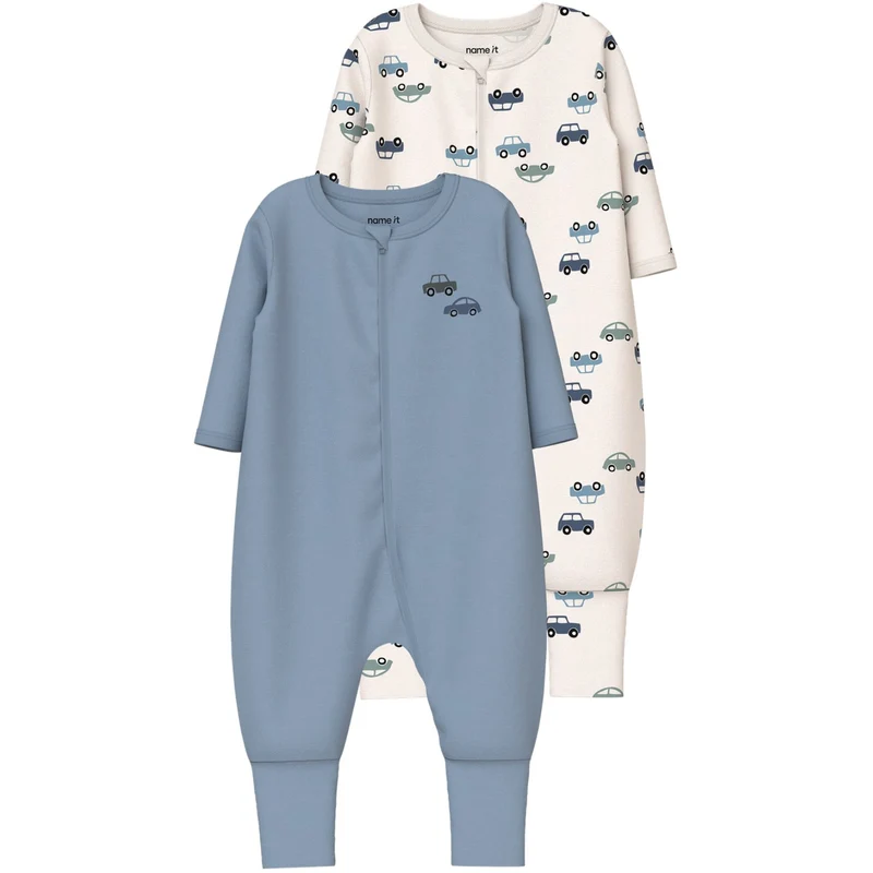Name It Jet Stream Nbmnightsuit 2P Zip Ff Bil Noos