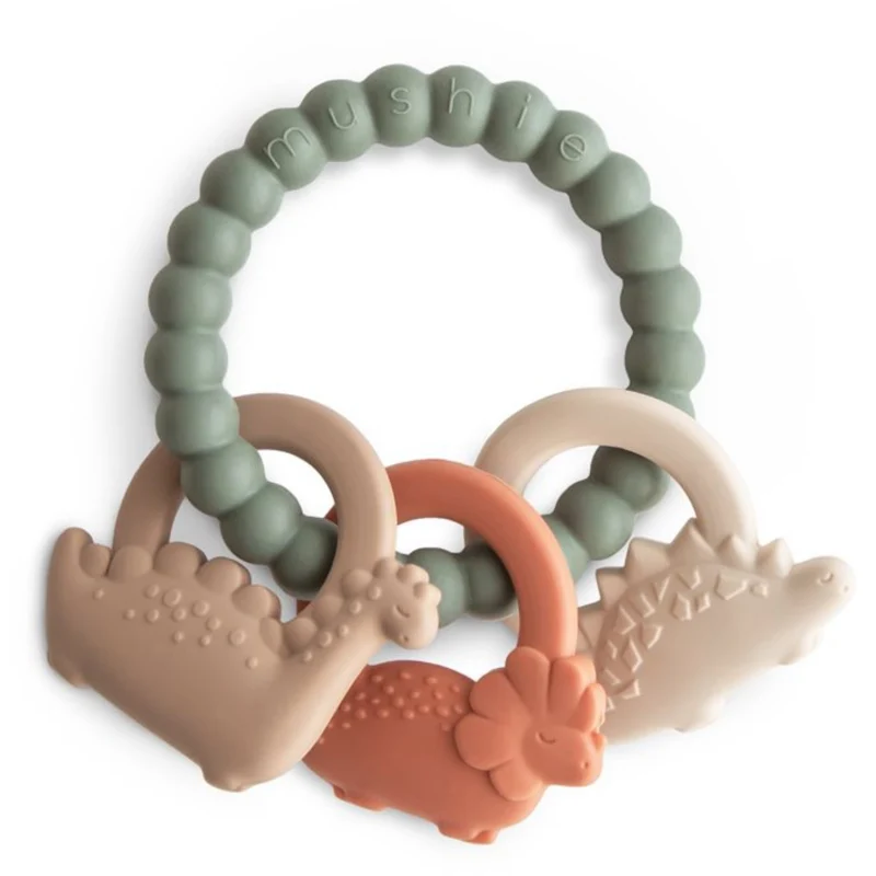 Mushie Dried Thyme Mushie Dino Teething Ring