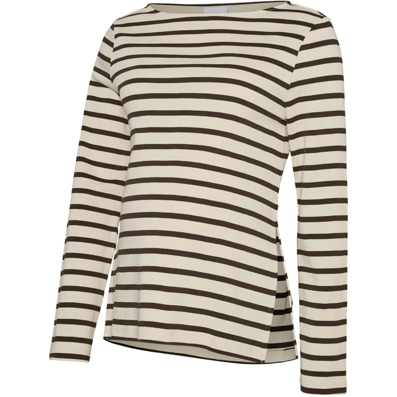 Mama;licious Birch Yd Hot Fudge Mllane Vita Ls Jrs Topp 2F