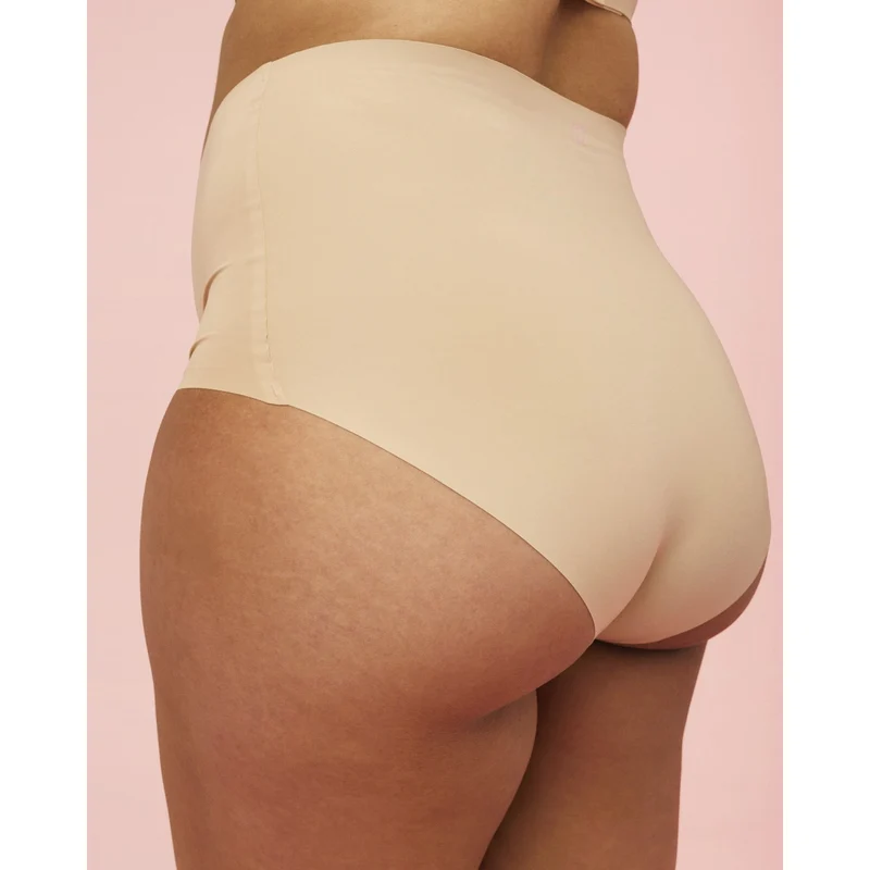 momkind Sand Ultra Seamless High-Waist Briefs, 2-Pakning