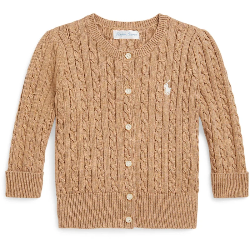 Ralph Lauren Baby Camel Heather Cardigan