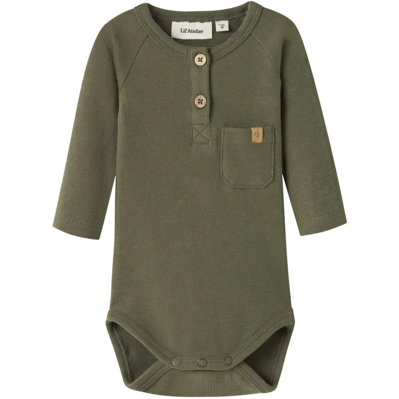 Lil'Atelier Winter Moss Nbmluno Ls Slim Body Lil