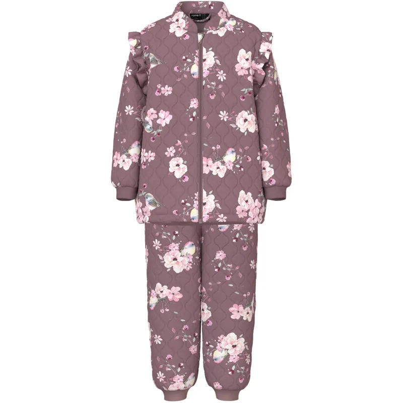 Name It Wistful Mauve Bird Nmfmoon Quilt Sett Aop 1Fo