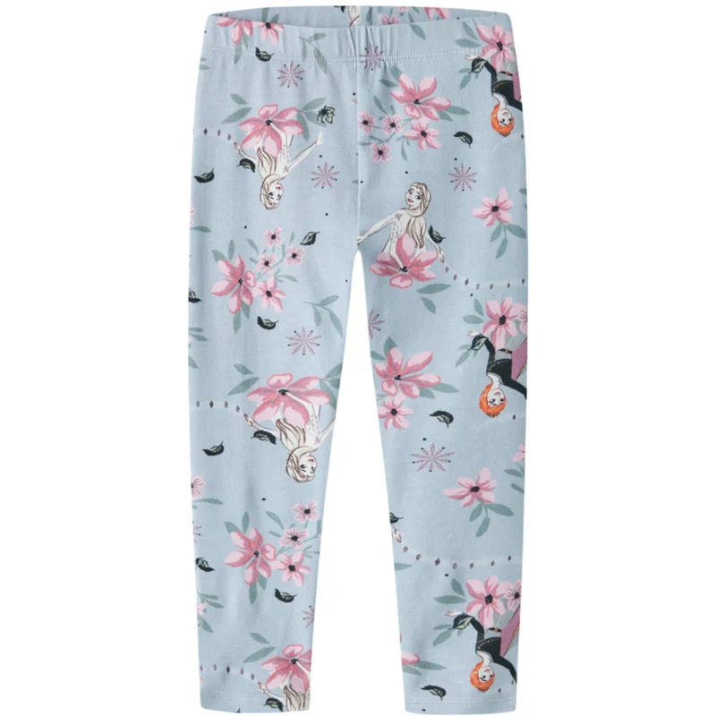 Name It Subdued Blue Nmfjalinda Frozen Leggings Wdi