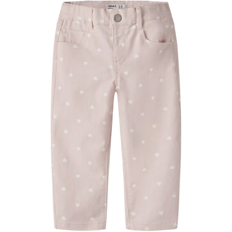 Name It Lotus Hearts Nmfbella Mom Twill Aop Bukser 3217-Yf