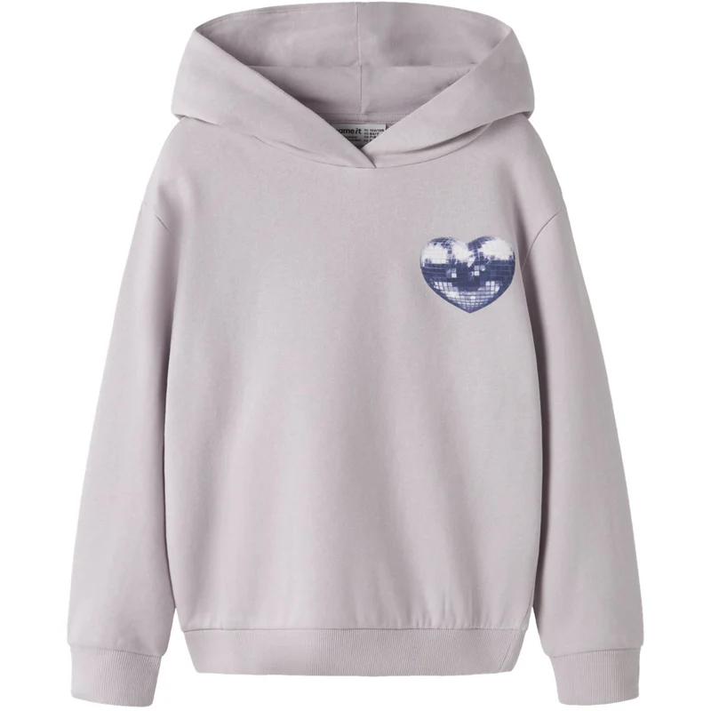 Name It Lilac Marble Nkfthelma Ls Nreg Sweat Wh Bru Box