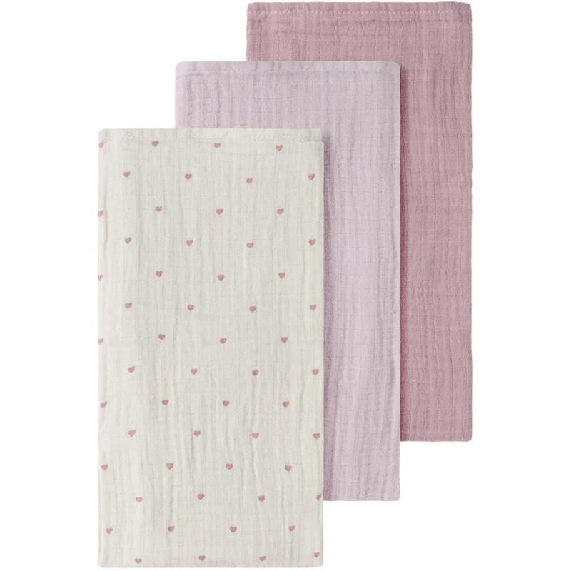 Lil'Atelier Turtledove Hushed Violet/Zephyr Nbnisleys 3-Pakning Nappies Lil Noos
