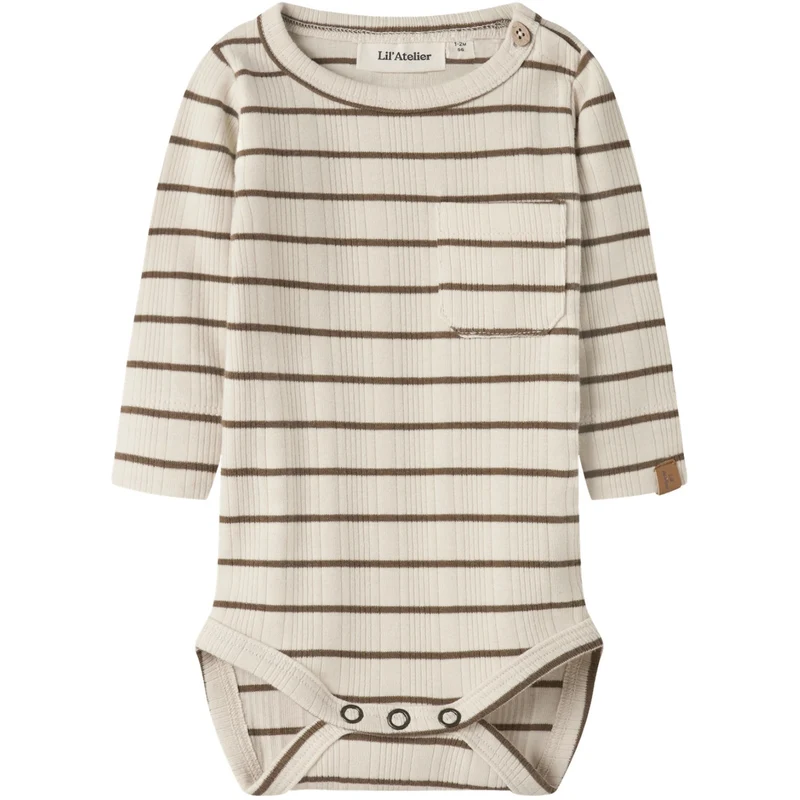 Lil'Atelier Turtledove Kangaroo Nbmkaby Ls Slim Body Lil
