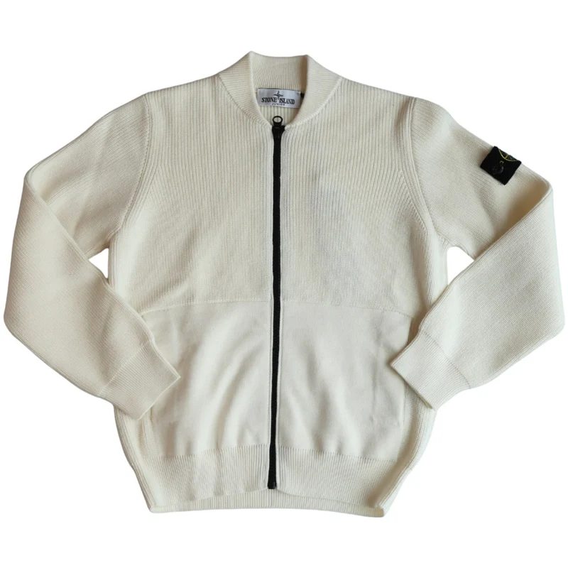 Stone Island White Cardigan