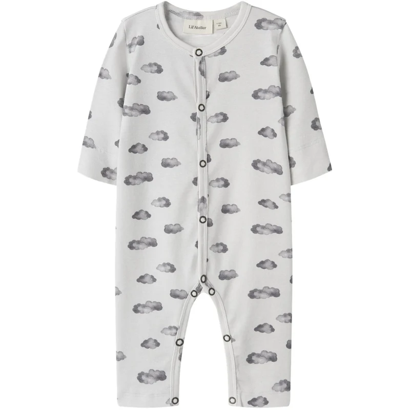 Lil'Atelier Glacier Gray Cloud Nbmgio Ls Natt Drakt Lil