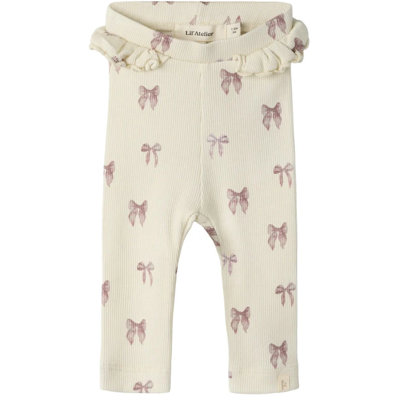 Lil'Atelier Turtledove Bow Nbfgavo Efi Slim Leggings Lil Noos