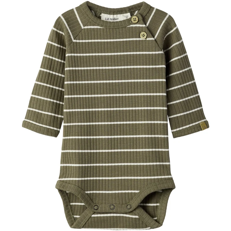 Lil'Atelier Shitake Turtledove Nbmkail Ls Slim Body Lil Noos