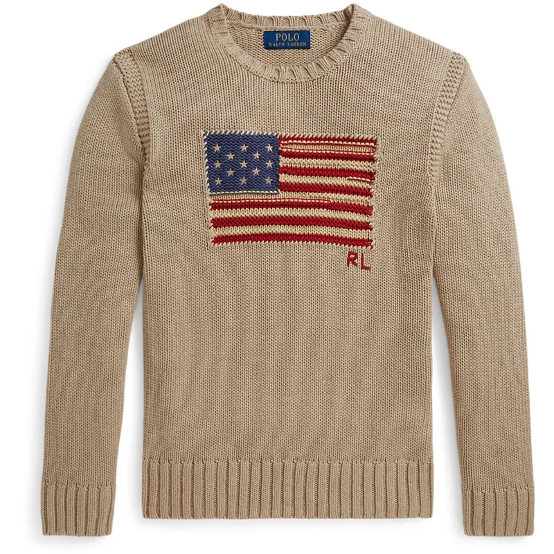 Polo Ralph Lauren Oatmeal Multi Pullover