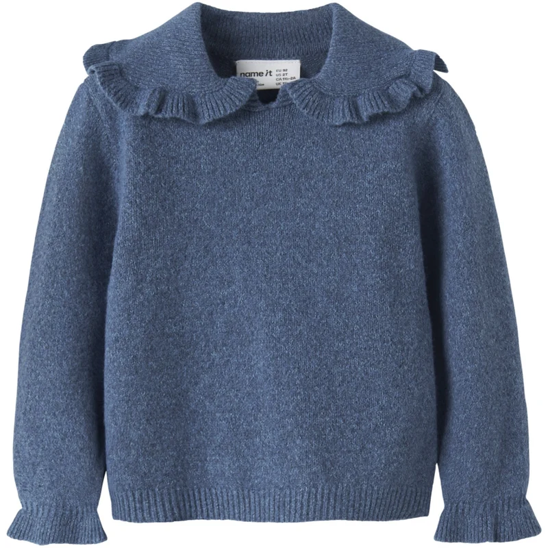 Name It Vintage Indigo Nmfkirstena Ls Strikk