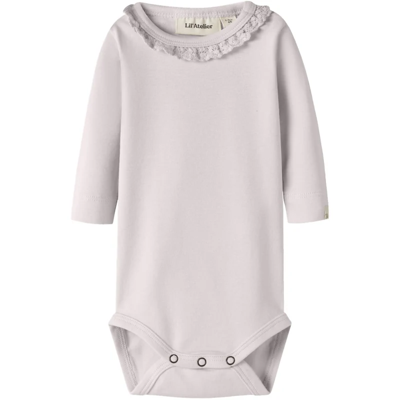 Lil'Atelier Hushed Violet Nbflayo Sup Ls Slim Body Solid Lil