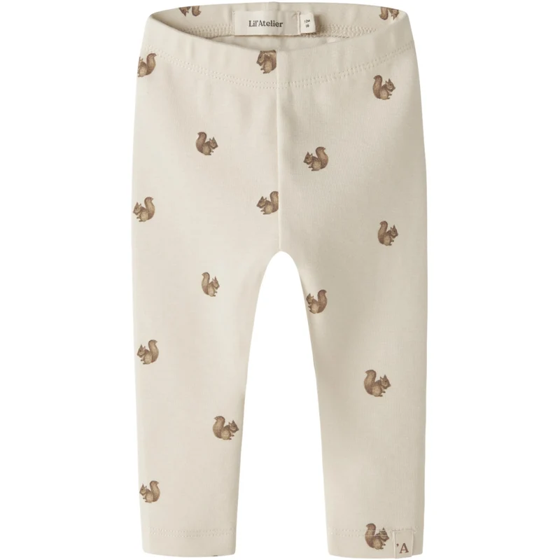 Lil'Atelier Turtledove Squirrel Nbnlayo Kim Slim Leggings Lil Noos