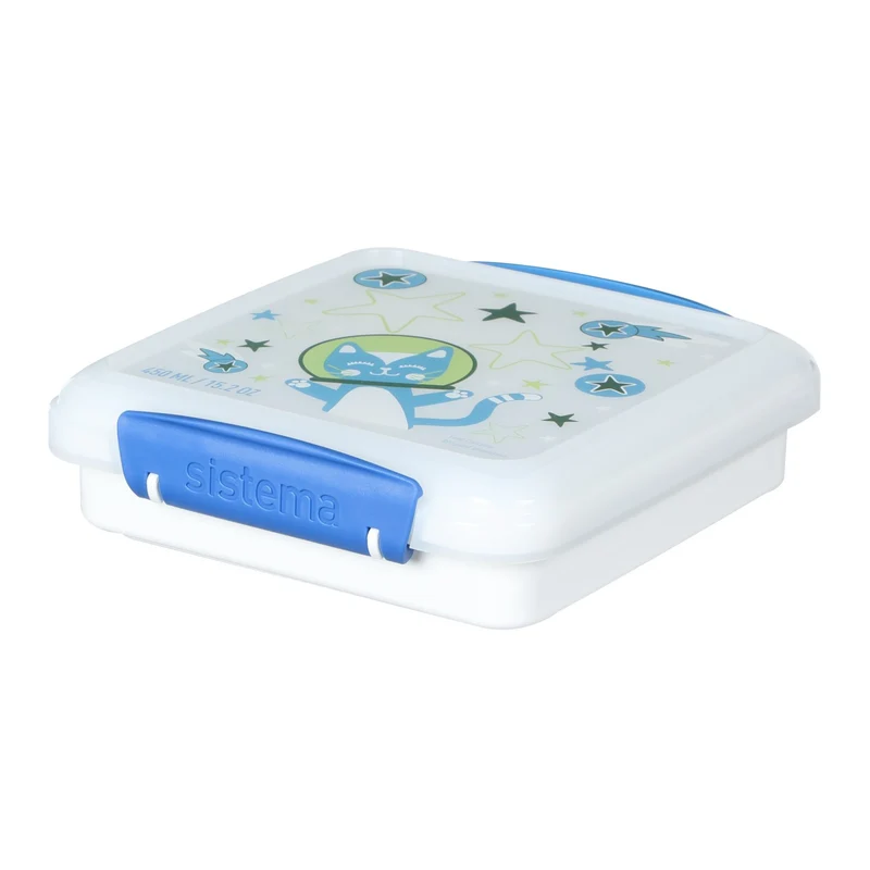 Sistema Space Kitty – White Kids Design Sandwich Eske 450ml