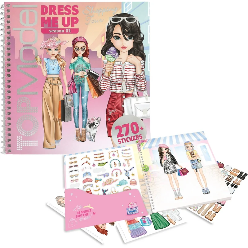 TOPModel Dress Me Up Stickerbook Shopping Tour