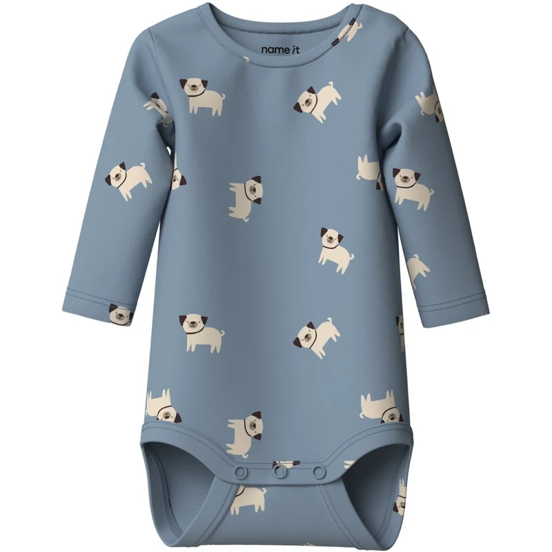 Name It Ashley Blue Dogs Nbmvroels Ls Body Box