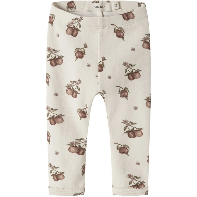 Lil'Atelier Turtledove Apple Nbfgayo Sig Slim Leggings Lil