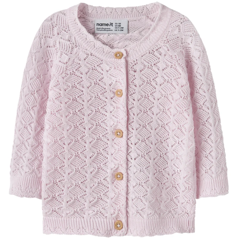 Name It Cradle Pink Nbfjenny Ls Strikk Card