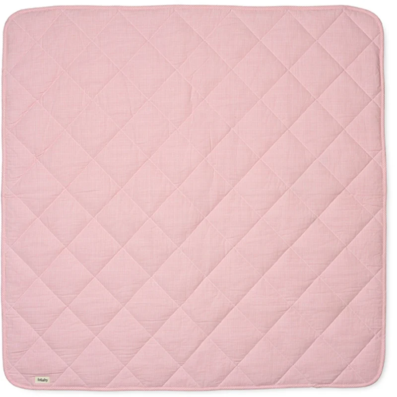 Lalaby Tiny Check Pink Vattert Baby Teppe